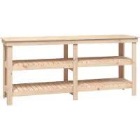 vidaXL Werkbank 181x50x80 cm massief grenenhout