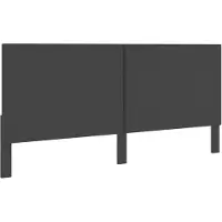 vidaXL Hoofdbord 200x200 cm stof donkergrijs