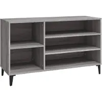 vidaXL Schoenenkast 102x36x60 cm bewerkt hout sonoma grijs