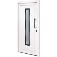 vidaXL Voordeur 98x208 cm PVC wit