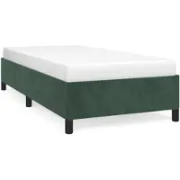 vidaXL Bedframe zonder matras, donkergroen, 100x200 cm, fluweel