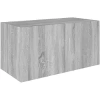 vidaXL Hangkast 80x39x40 cm bewerkt hout grijs sonoma eikenkleurig
