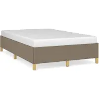 vidaXL Bedframe zonder matras, taupe, 120x200 cm, stof
