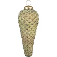 Clayre & Eef Kerstbal Ø 5 cm Groen Glas Kerstdecoratie Groen Kerstdecoratie