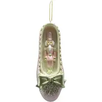 Clayre & Eef Kersthanger Notenkraker 11 cm Roze Kunststof Kerstdecoratie Roze Kerstdecoratie