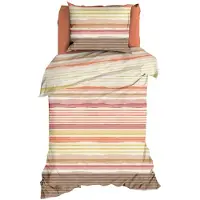 Romanette Dekbedovertrek Donnie Coral Katoen-140 x 200 / 220 cm | 1-Persoons