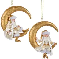 Kurt S. Adler Ornament plastic kerstmanop maan l10cm - Kurt S. Adler