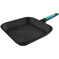 Cecotec 03166, Rond, Grillpan, Zwart, Teflon Platinum Plus, Aluminium, 5 mm