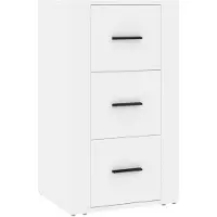 vidaXL Dressoir, wit, 40x33x70 cm, houtvezel