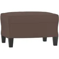 vidaXL Voetenbank 60x50x41 cm kunstleer bruin