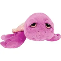Suki Gifts pluche zeeschildpad Jules knuffeldier - cute eyes - paars - 24 cm - Knuffel zeedieren