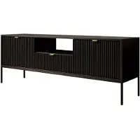 Meubella TV-Meubel goud Zwart 154cm hotel chique
