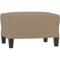 vidaXL Voetenbank 60x50x41 cm kunstleer cappuccino
