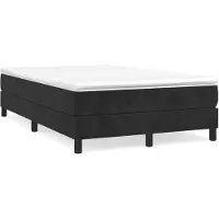 vidaXL Boxspringbedframe, zwart, 120x200 cm, fluweel