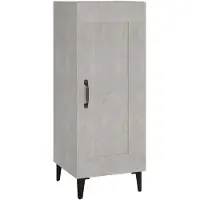 vidaXL Dressoir 34,5x34x90 cm bewerkt hout betongrijs