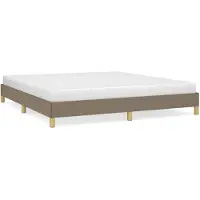 vidaXL Bedframe zonder matras, taupe, 180x200 cm, stof