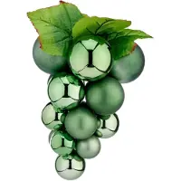 Krist+ decoratie druiventros - groen - kunststof - 20 cm - Feestdecoratievoorwerp