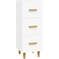 vidaXL Dressoir 34,5x34x90 cm bewerkt hout wit