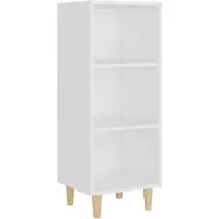 vidaXL Dressoir 34,5x32,5x90 cm bewerkt hout wit
