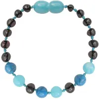 ForDig Wild Sun Barnsteen Armband Baby / Peuter - Amber Enkelbandje - Baltische Barnsteen – Pijnstillend bij Doorkomende Tanden