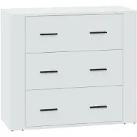 vidaXL Dressoir, wit, 80x33x70 cm, houtvezel
