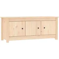 vidaXL Schoenenkast 110x38x45,5 cm massief grenenhout