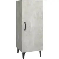 vidaXL Dressoir, betonkleur, 34,5 x 34 x 90 cm, houtvezelplaat