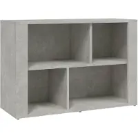 vidaXL Dressoir 80x30x54 cm bewerkt hout betongrijs