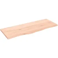 vidaXL Wandschap 100x40x2 cm onbehandeld massief eikenhout