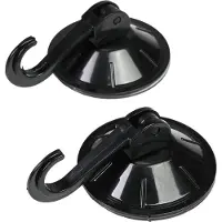 SynxStore Benson Zuignap met Haak Set - Kunststof 55 mm - 2 delig