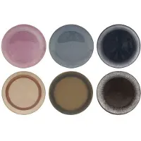 Studio Tavola Kleine Kommen Earth - Diverse Aardetinten - Set van 6 Ø 10 cm - Aardewerk - Vaatwasser- & Magnetronbestendig