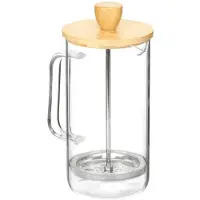 Vivalto Theepot 600 ml Natuurlijk Bamboe Borosilicaatglas