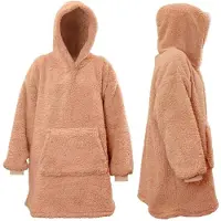 Unique living hoodie teddy 70x50cm old pink