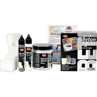 Viva Decor Creatieve set "Trenddecor betondeffect" Betonpasta voor echt uitziende betondeffecten (Grijs)