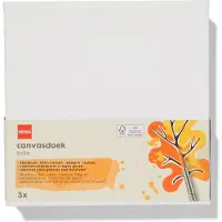 HEMA Canvasdoeken 280gsm 20x20 - 3 stuks
