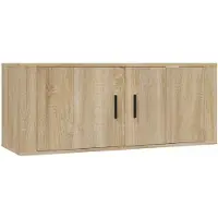 vidaXL Tv-wandmeubel 100x34,5x40 cm sonoma eikenkleurig