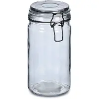 Zeller Voorraadpotten/bewaarpotten - 750 ml - glas - met beugelsluiting - D10 x H15 cm - Voorraadpot