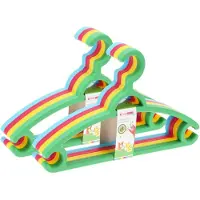 Bathroom Solutions Storage Solutions kledinghangers kids - 16x - kunststof - multicolor - Kledinghangers