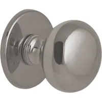 Hardbrass Voordeurknop IRIS 72mm - PVD glans nikkel