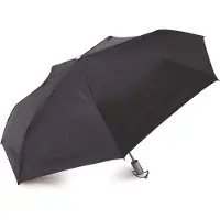 Lexon PARAPLUIE AIRLINE MINI UMBRELLA AUTO NOIR ALU