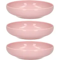 Forte Plastics Plasticforte Kommetje/schaaltje - 6x - pastel roze - D16 x 4 cm - 520 ml - kunststof - Kommetjes