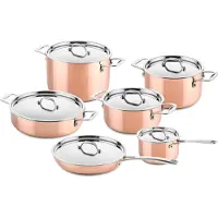 Ducq Koperen Pannenset 6-delig