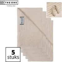 The One Towelling Classic Gastendoeken - 30 x 50 cm - 5 Stuks - Voordeelverpakking - Hoge vochtopname - 100% Zacht katoen - Ivory