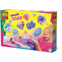 SES Creative - Galaxy - Zeep Maken - Knutselen Meisjes - met Mica Glitters - Vanaf 7 Jaar