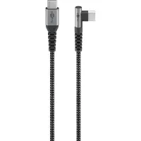 Pro USB-C naar USB-C haaks (links/rechts) kabel - USB2.0 - tot 60W / nylon - 0,50 meter