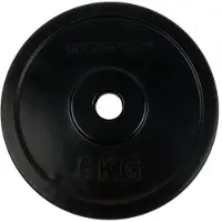 Tunturi Halterschijf - Halter gewichten - 1x 5 kg - 30mm - Rubber - Incl. gratis fitness app