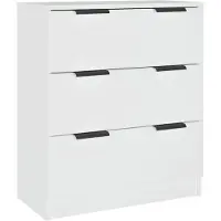 vidaXL Dressoir 60x30x70 cm bewerkt hout wit