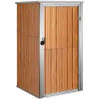 vidaXL Tuinschuur 88x89x161 cm gegalvaniseerd staal bruin