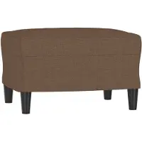 vidaXL Voetenbank 60x50x41 cm stof bruin