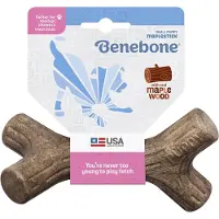 Benebone MAPLESTICK Puppy - Hondenknook - Esdoornhout - Small - Afmetingen: 14 × 13 × 8 cm